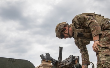 2CR Soldiers join Spanish and Hungarian Defense Forces for a multinational live-fire demonstration during Saber Guardian 25
