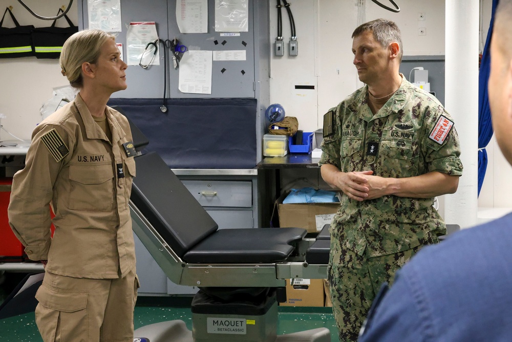 Rear Admiral Chris Cavanaugh Visits USS Frank Cable in Pearl Harbor
