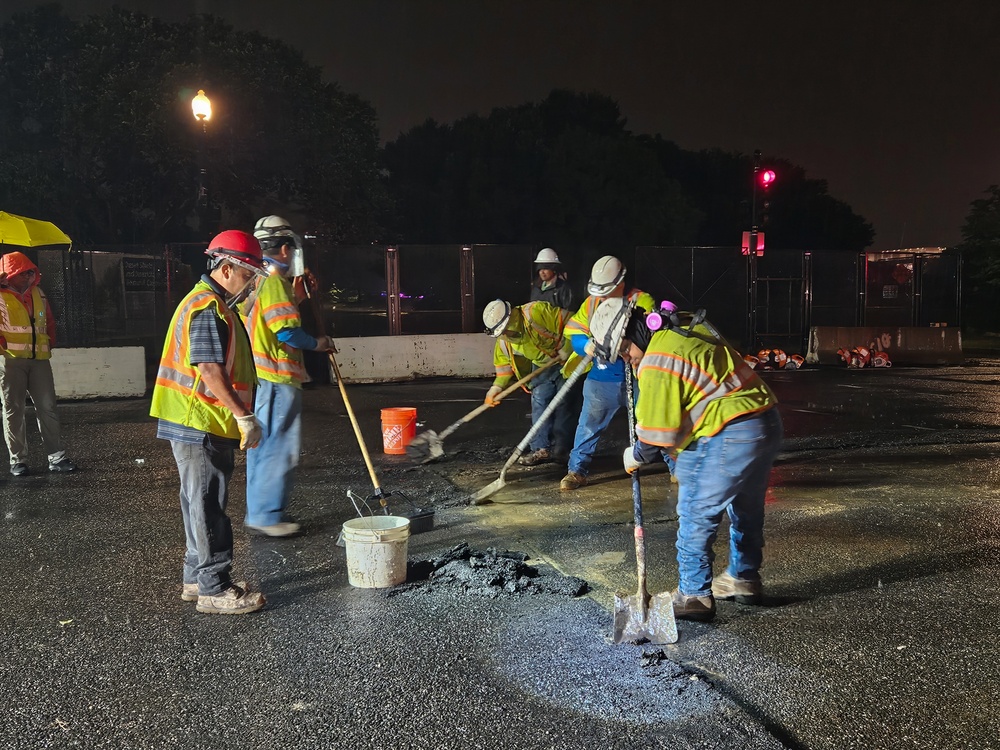 U.S. Army Corps of Engineers begins removal of protective roadway plates, assessments of damage mitigation plan