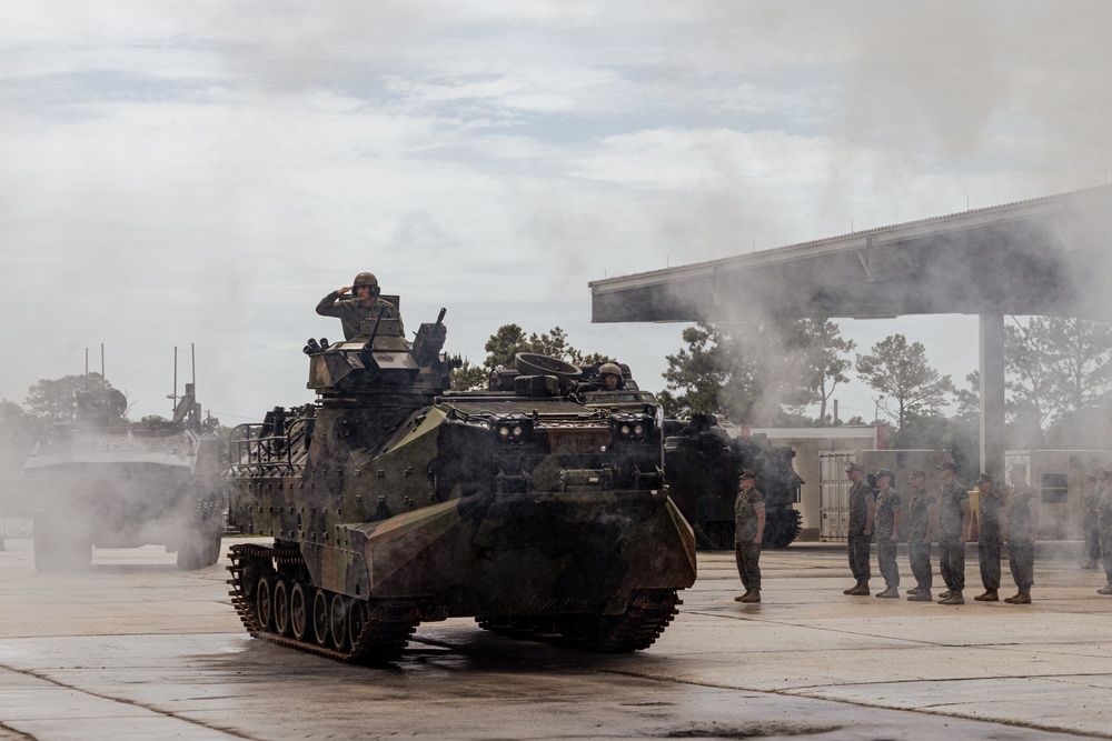 2d AA Bn Sundown Ceremony