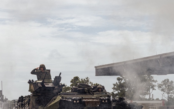 2d AA Bn Sundown Ceremony