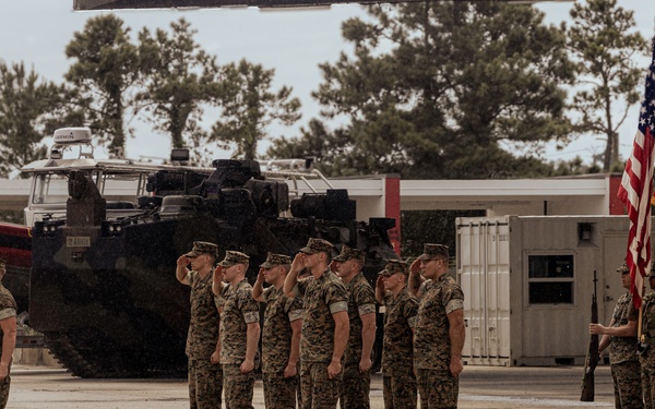 2d AA Bn Sundown Ceremony