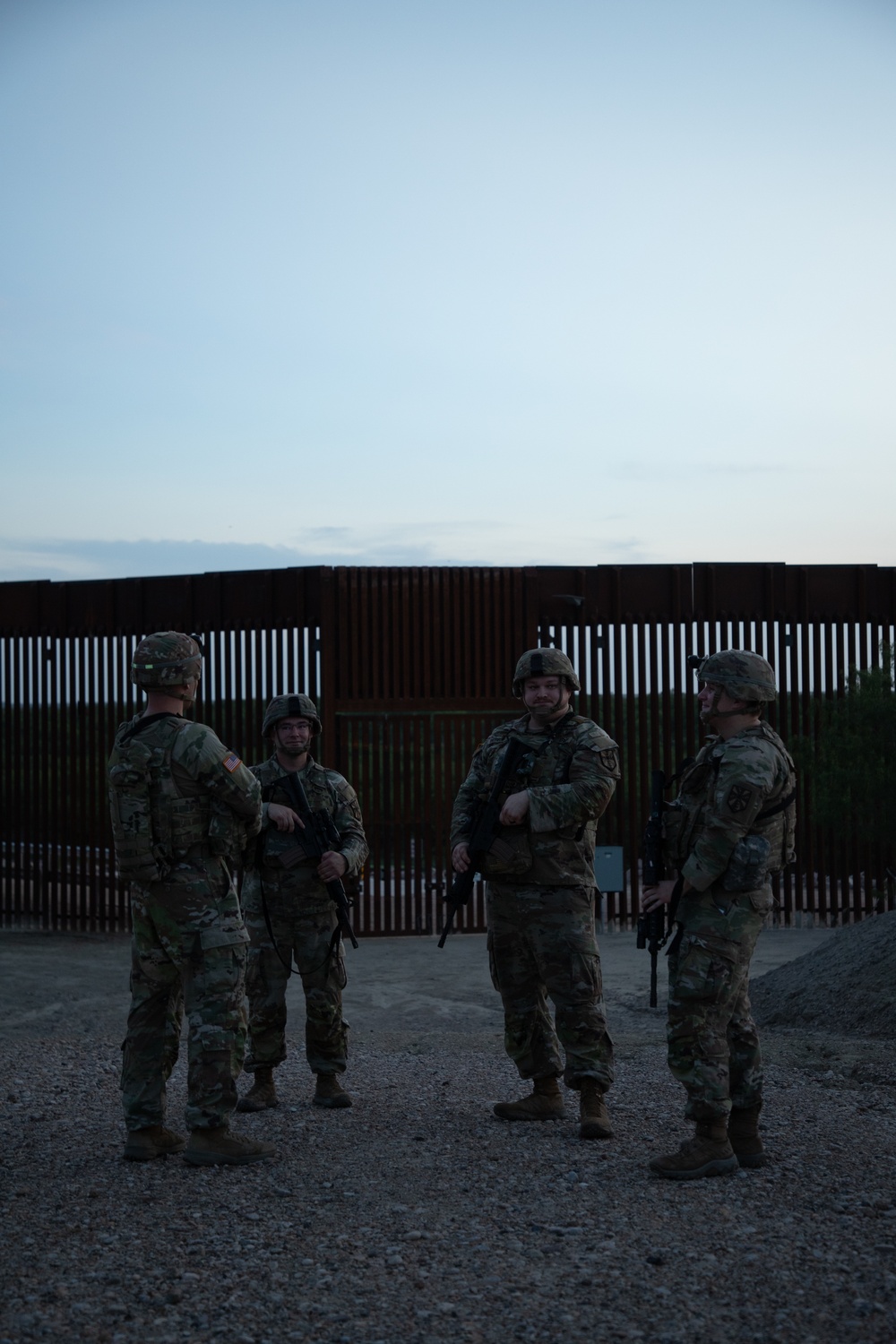 109th Engineer Battalion conducts foot patrol