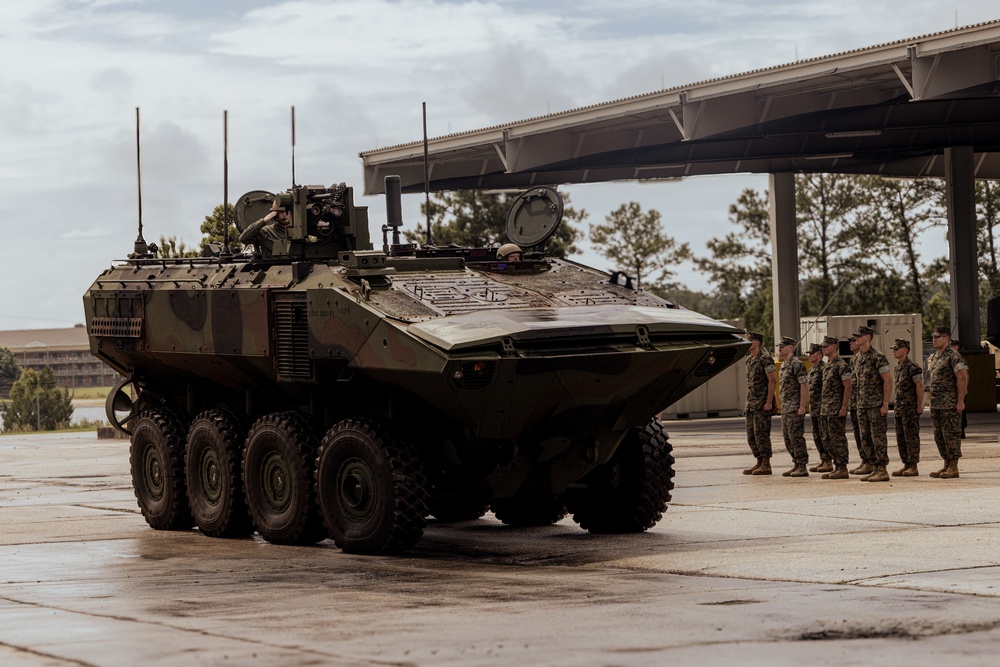 2d AA Bn Sundown Ceremony