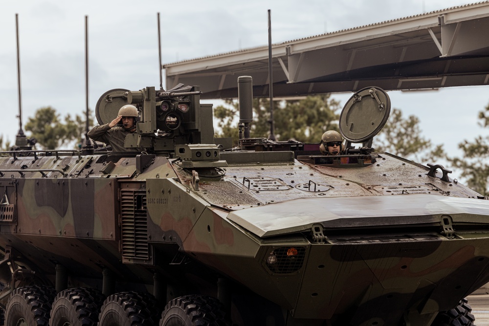2d AA Bn Sundown Ceremony