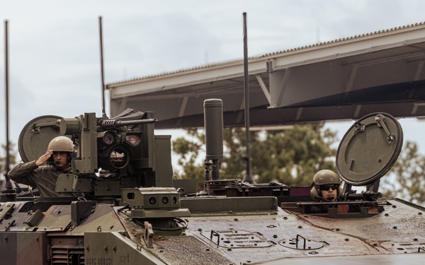 2d AA Bn Sundown Ceremony