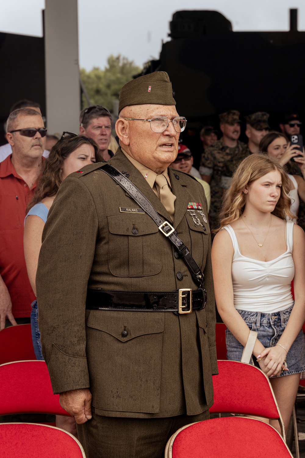 2d AA Bn Sundown Ceremony
