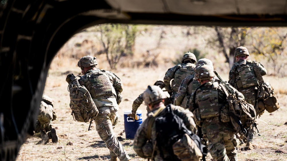 2nd Stryker Brigade Combat Team conducts aerial insertion