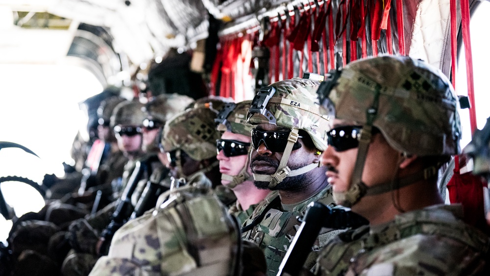 2nd Stryker Brigade Combat Team conducts aerial insertion