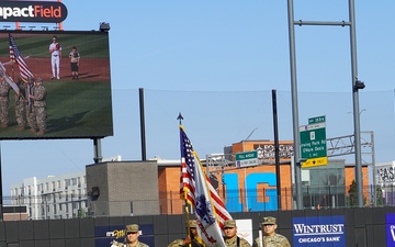 Chicago Dogs honor Army Reserve officer during the Army’s 250th Birthday