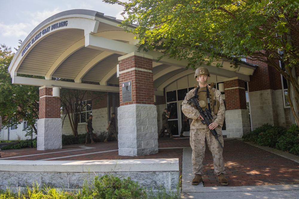 U.S. Marines with MCCSSS participate in Exercise Montford Shield