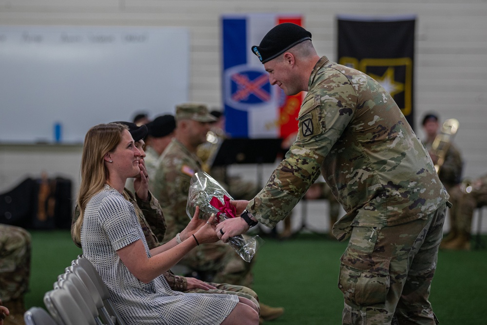 Mountain Reception Company Change of Command Ceremony