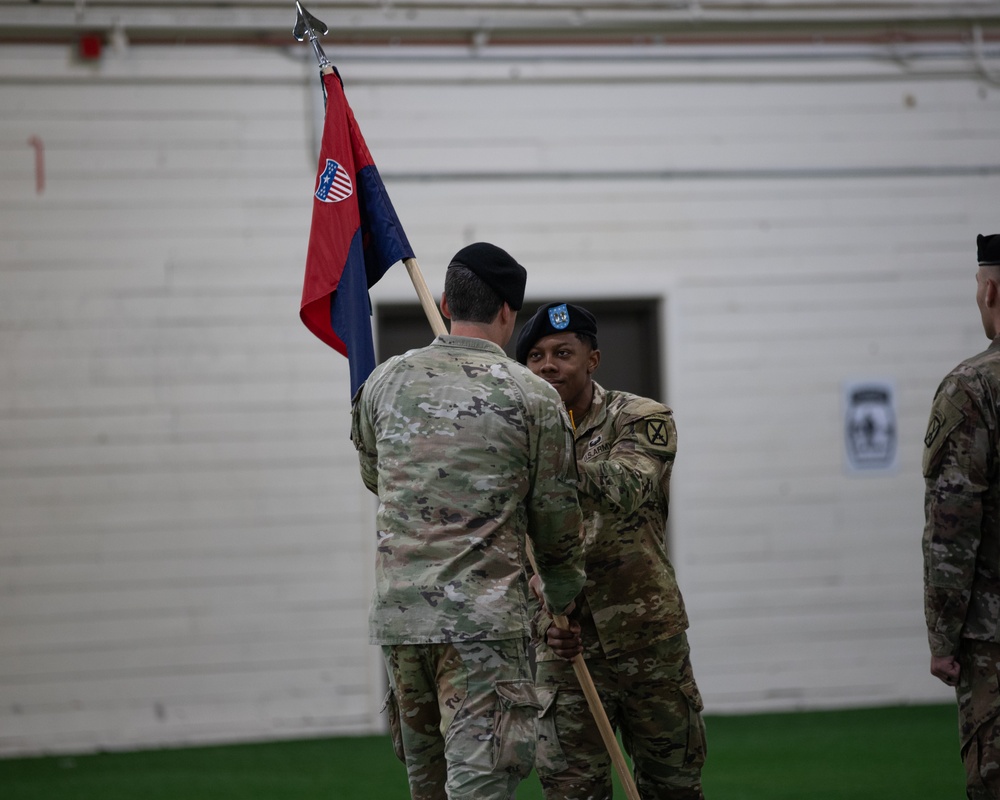 Mountain Reception Company Change of Command Ceremony
