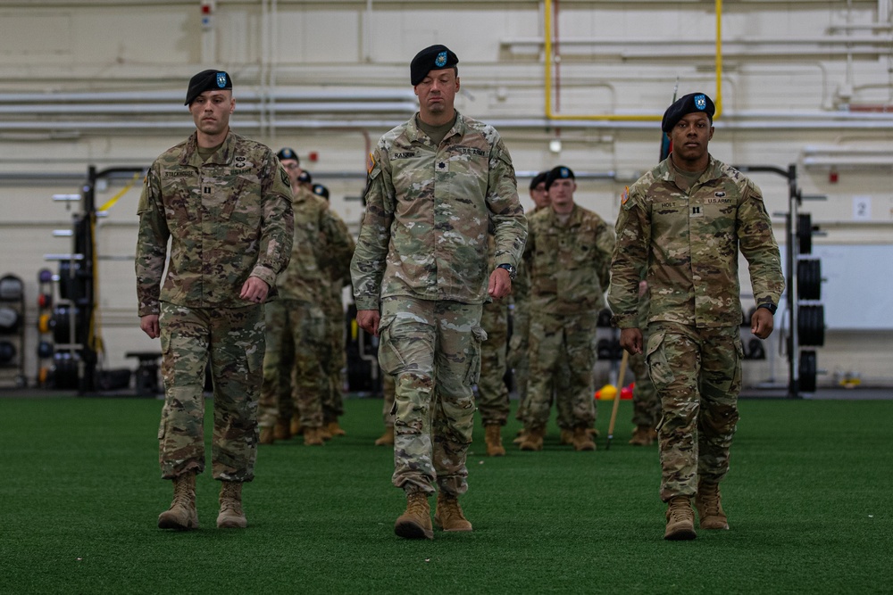 Mountain Reception Company Change of Command Ceremony