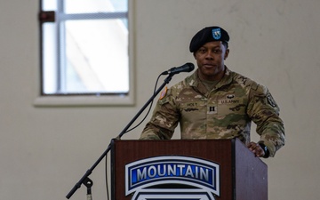 Mountain Reception Company Change of Command Ceremony