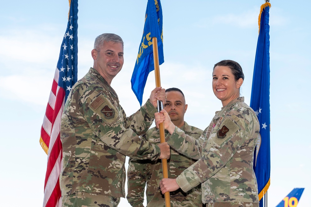 377 MXS Change of Command ceremony