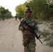 808th Engineer Company conduct foot patrol along the southern border
