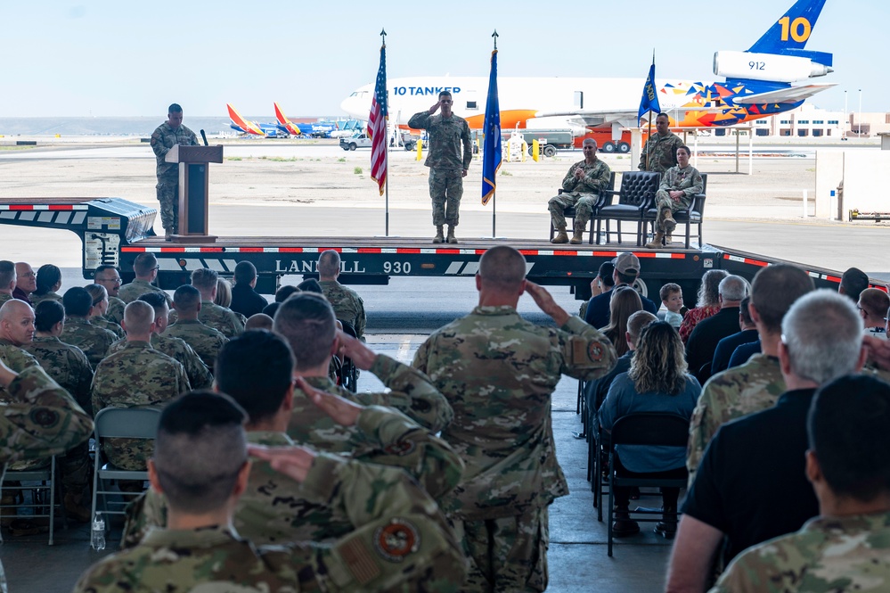 377 MXS Change of Command ceremony