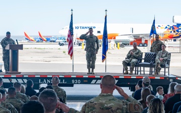 377 MXS Change of Command ceremony