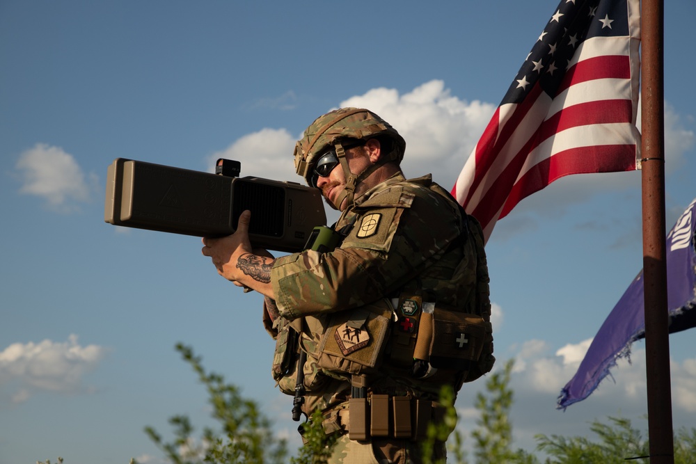 808th Engineer Company conduct foot patrol along the southern border