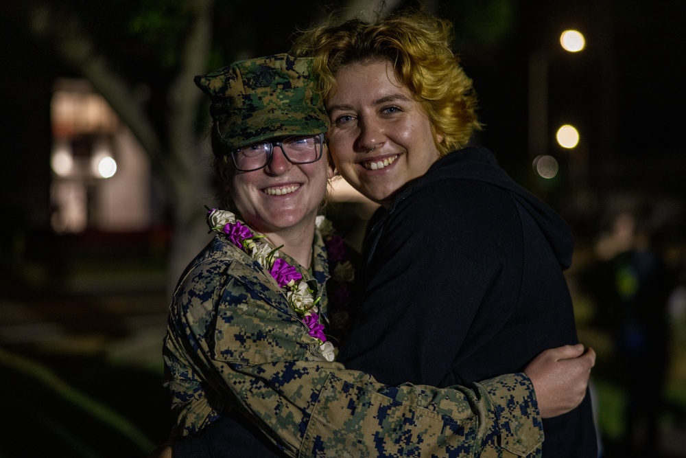 Marines return from the Philippines