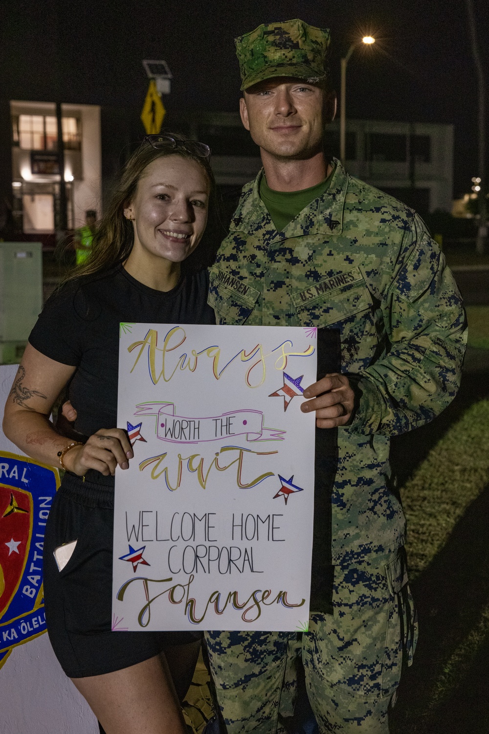 Marines return from the Philippines