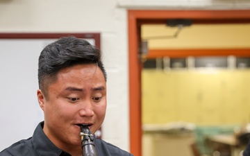 103rd Troop Command band rehearsal