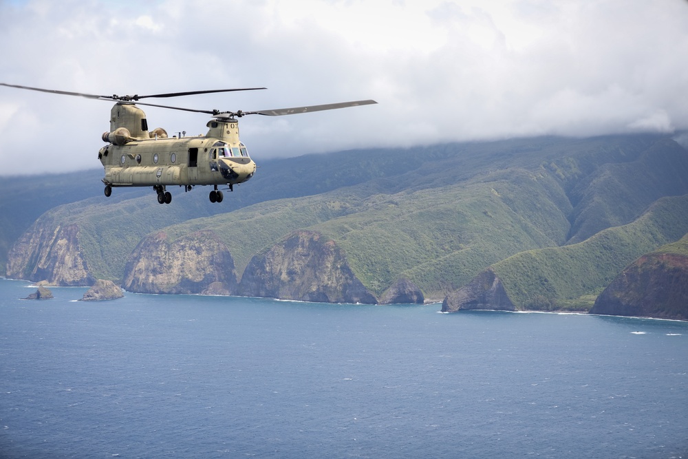 211th Aviation Regiment conducts flight operations at Pohakuloa Training Area