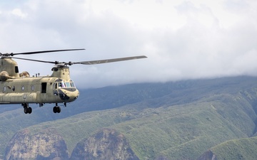 211th Aviation Regiment conducts flight operations at Pohakuloa Training Area