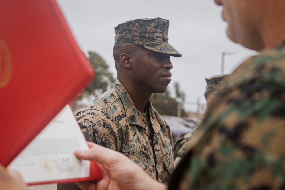 15th MEU Awards Marines for Meritorious Service