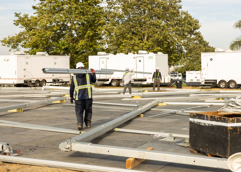 Civilian contractors set up in greater Los Angeles area to support Task Force 51