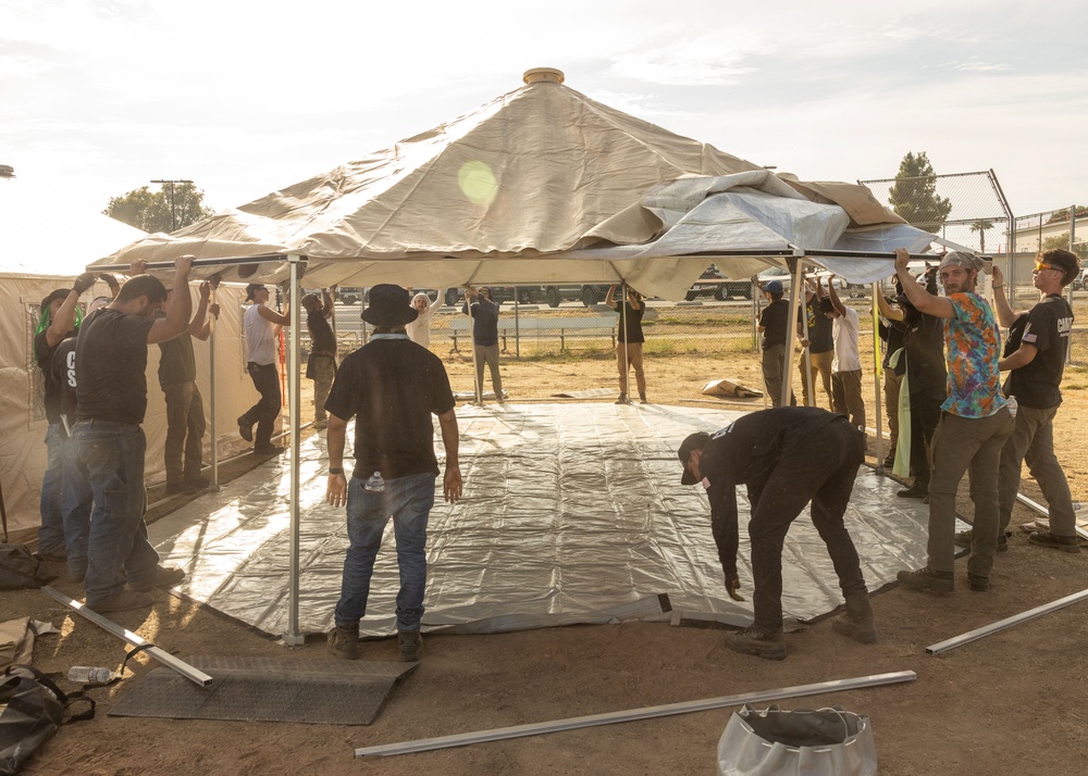 Civilian contractors set up in greater Los Angeles area to support Task Force 51
