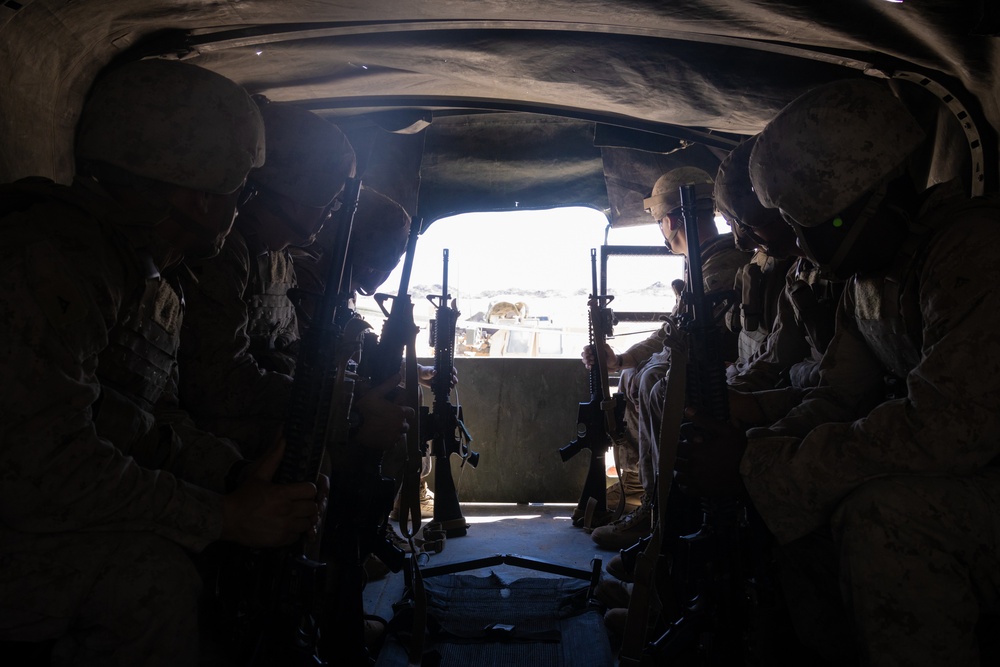 4th Law Enforcement Battalion Executes a Motorized Operations Course at ITX 3-25