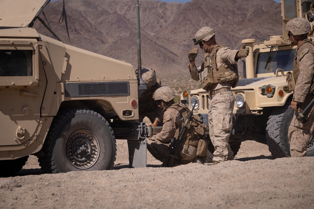 4th Law Enforcement Battalion Executes a Motorized Operations Course at ITX 3-25
