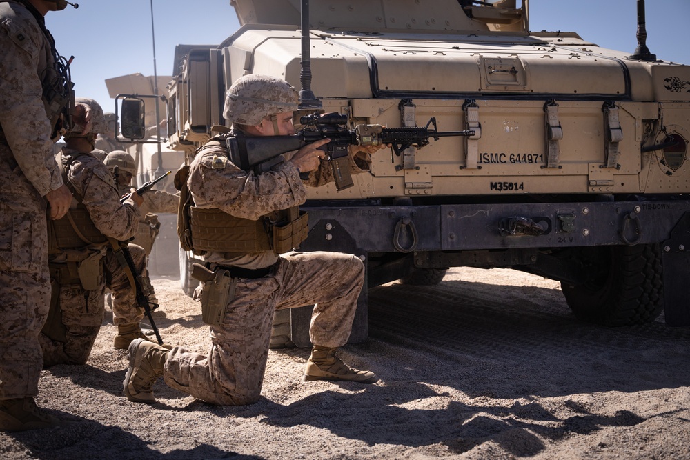 4th Law Enforcement Battalion Executes a Motorized Operations Course at ITX 3-25