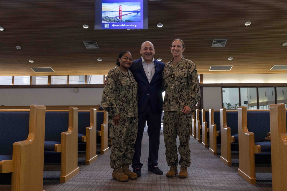 Mental Health Advocate Kevin Hines visits Joint Base Pearl Harbor-Hickam