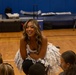 Little Rams, Ready To Go: Los Angeles Rams cheerleaders visit MCBH