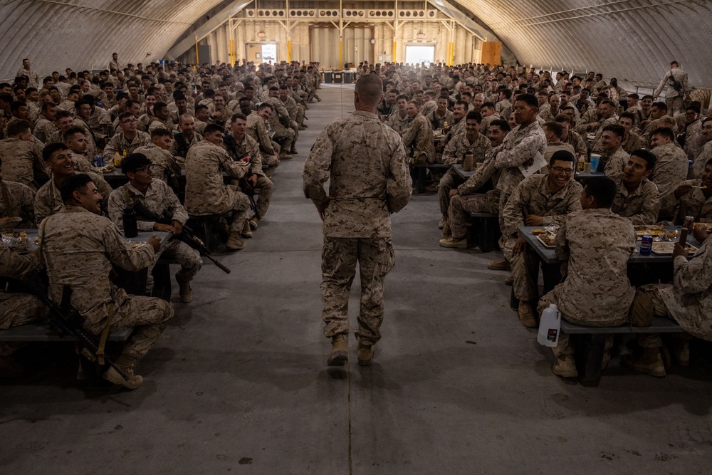 ITX 3-25: 4th Marine Division Commanding General Visits Marines at Range 400