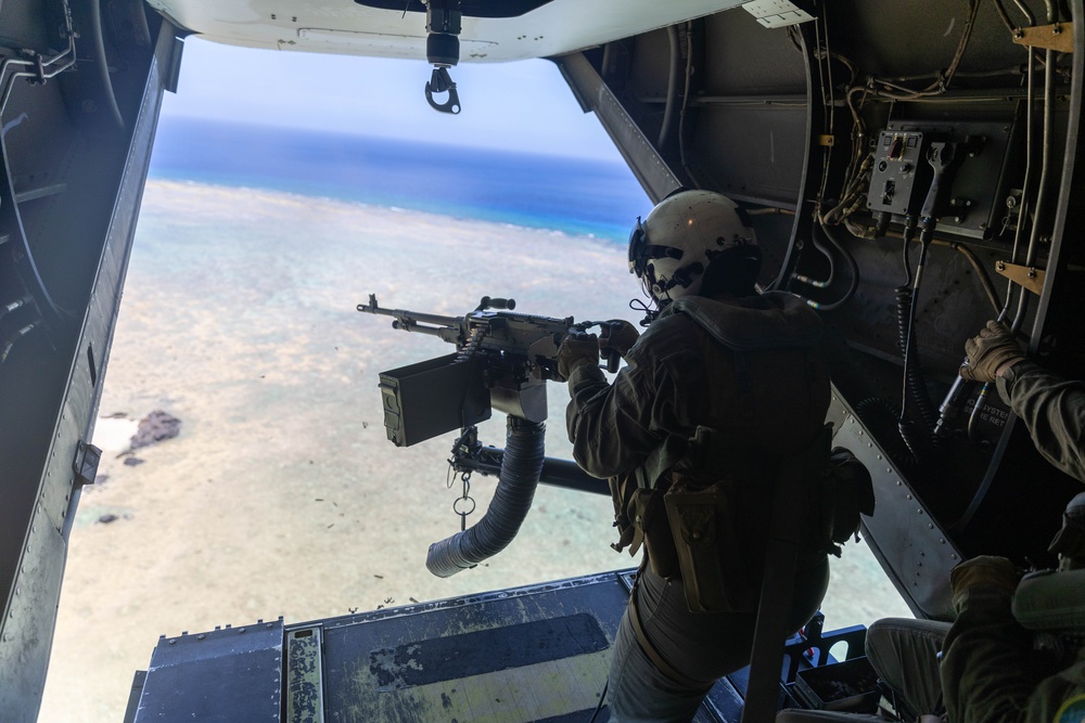 VMM-262 performs a live fire exercise