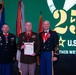 Task Force Talon Commander presents Order of Saint Barbara to recipients during the Army’s 250th Birthday Ball