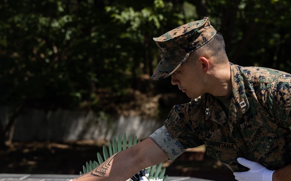 Activated Reserve Marines Participate in Commemoration ceremony with ROK Marines
