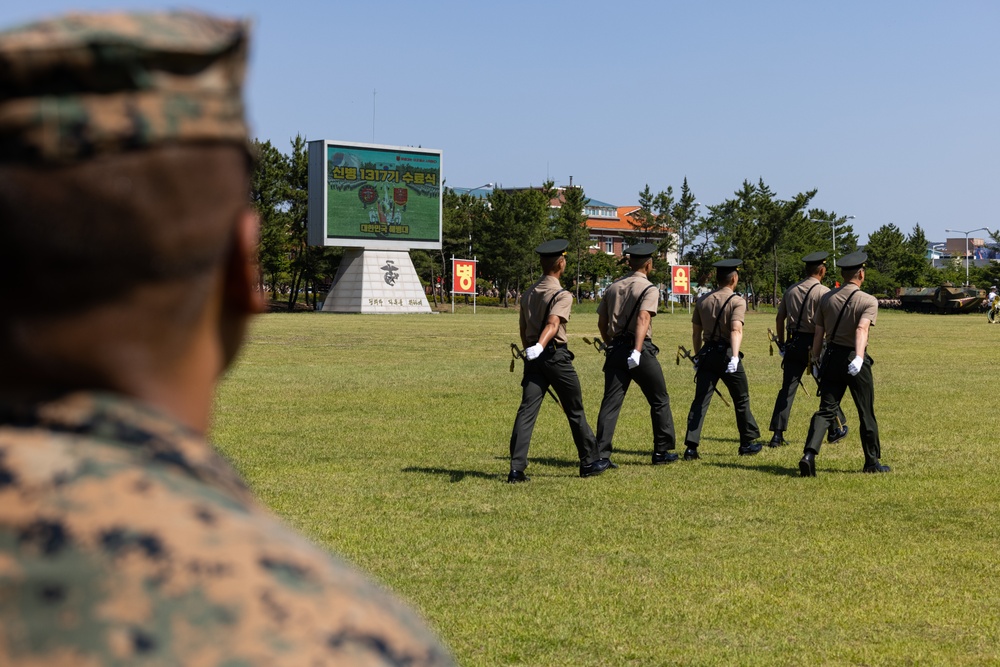 Activated Reserve Marines attend ROK Marines recruit graduation during Korea Viper 25.4