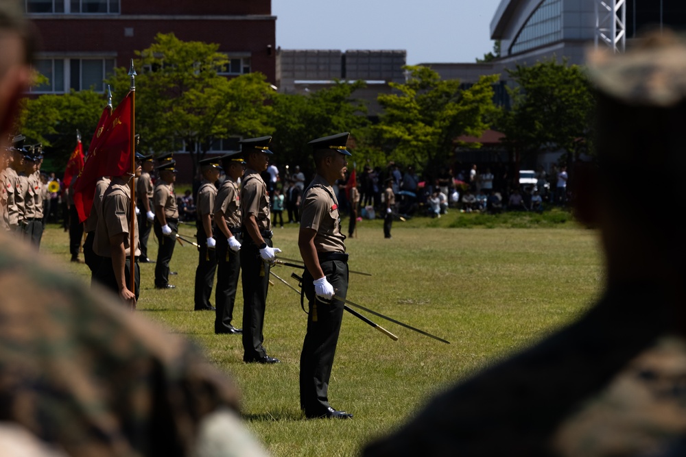 Activated Reserve Marines attend ROK Marines recruit graduation during Korea Viper 25.4