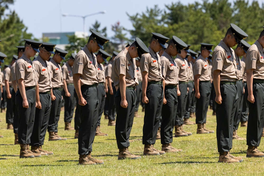Activated Reserve Marines attend ROK Marines recruit graduation during Korea Viper 25.4
