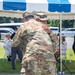 Maj. Gen. Dave Womack relinquishes command of U.S. Army Japan to Brig. Gen. James Dooghan, as Gen
