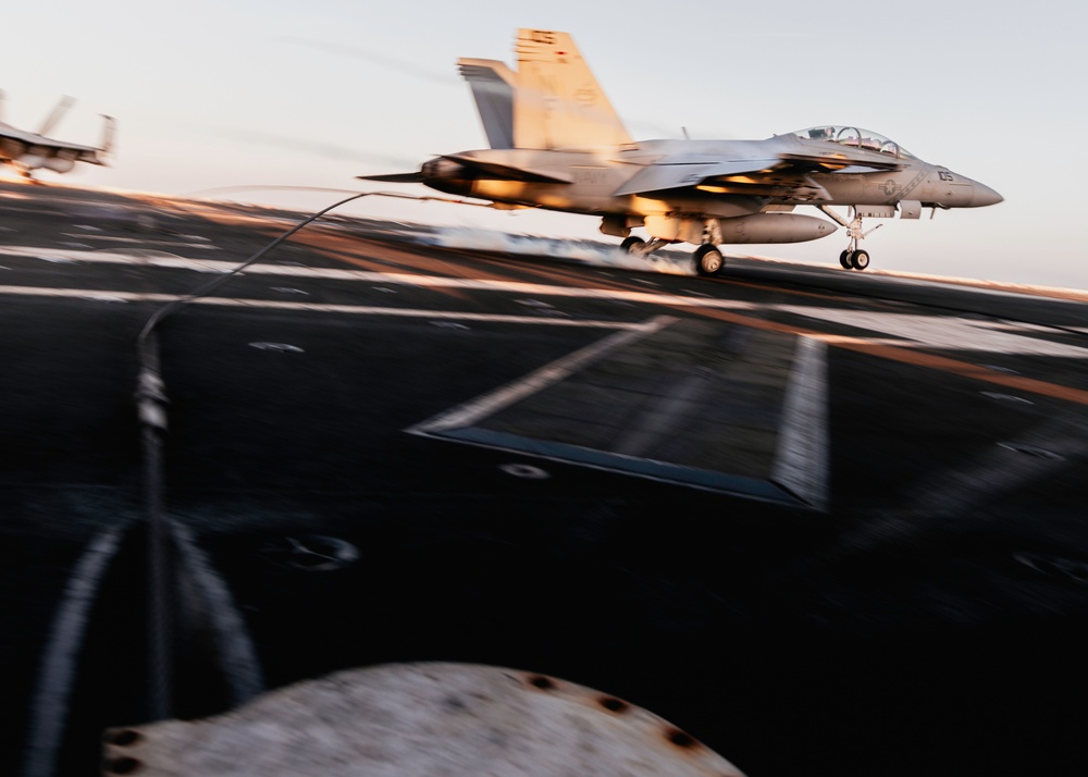 George Washington Conducts Flight Operations