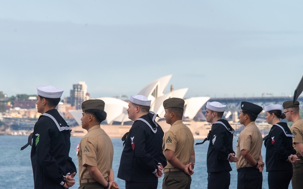 USS America (LHA 6) Arrives in Sydney, Australia