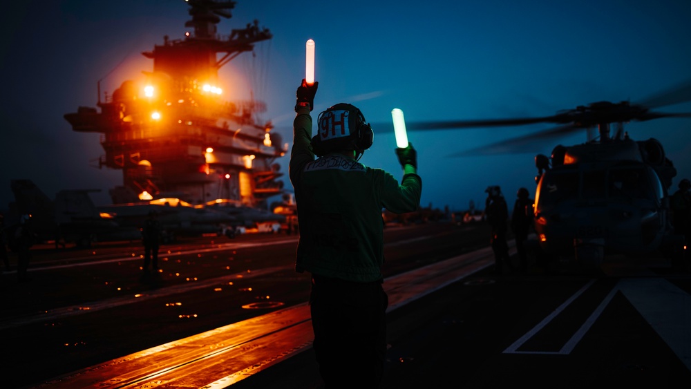 George Washington Conducts Flight Operations