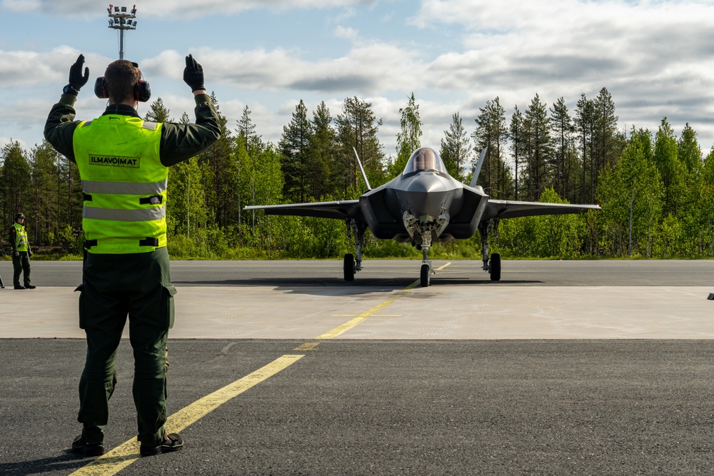 Atlantic Trident 25: 48th FW F-35s visit Rovaniemi AB for the first time
