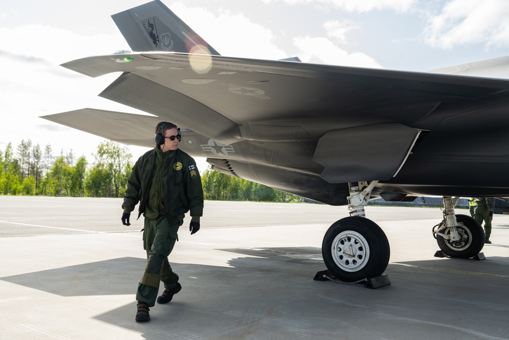 Atlantic Trident 25: 48th FW F-35s visit Rovaniemi AB for the first time